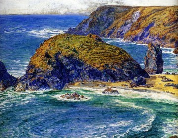 Paisaje marino de la isla Aspargus de William Holman Hunt Pinturas al óleo